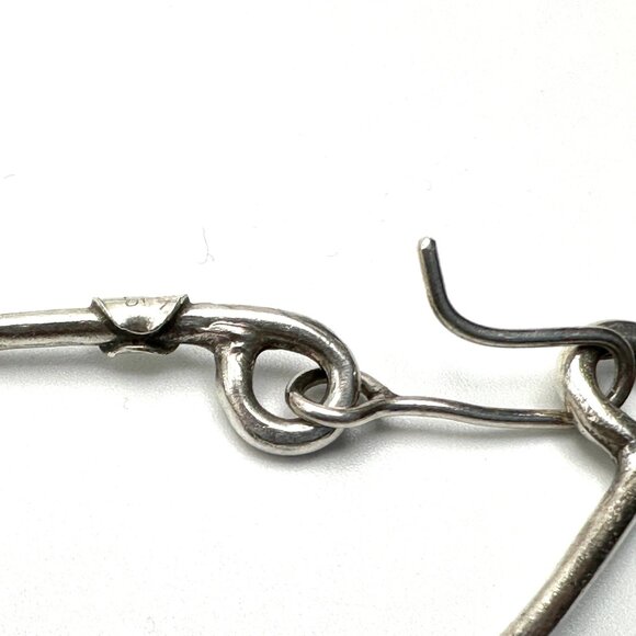 1990s Modernist 22" Turkish Sterling Silver Knot Necklace — EUC - Picture 3 of 9